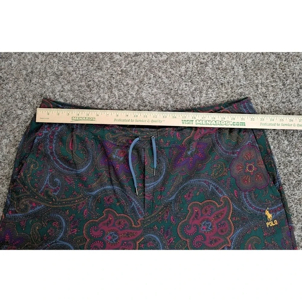 Polo Ralph Lauren Men's Paisley Track Pants Size 3XB Big & Tall Sweatpants EUC
